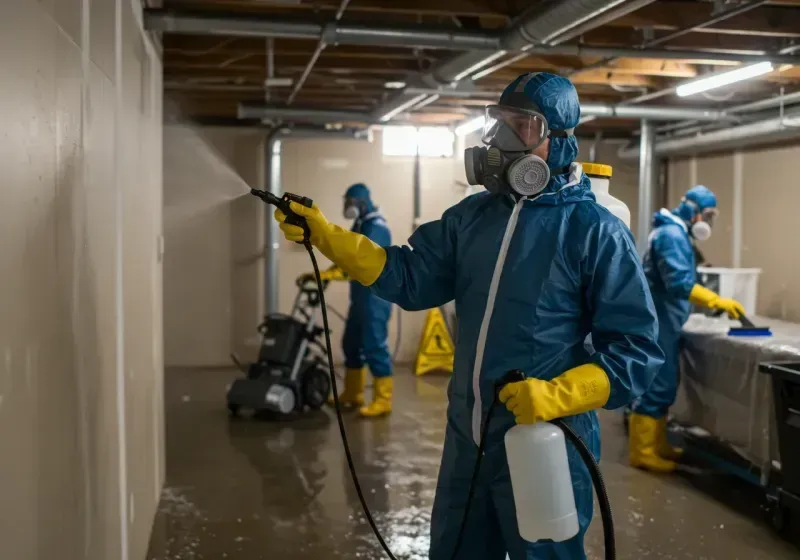 Basement Sanitization and Antimicrobial Treatment process in Wyoming, PA